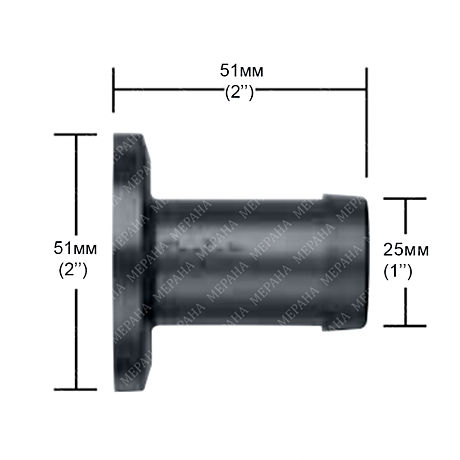 Фитинг фланцевый 50, адаптер на шланг 1