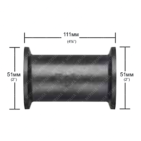 Фитинг фланцевый 75, труба L=111 мм