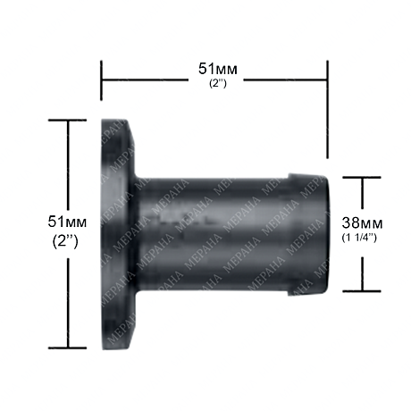 Фитинг фланцевый 50, адаптер на шланг 1-1/2
