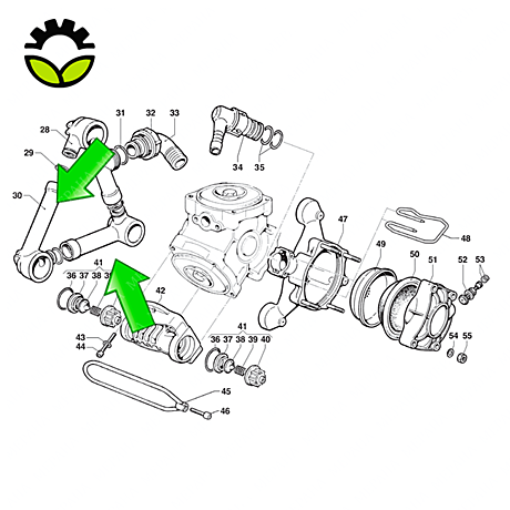 Патрубок насоса Comet BP125K 32130012